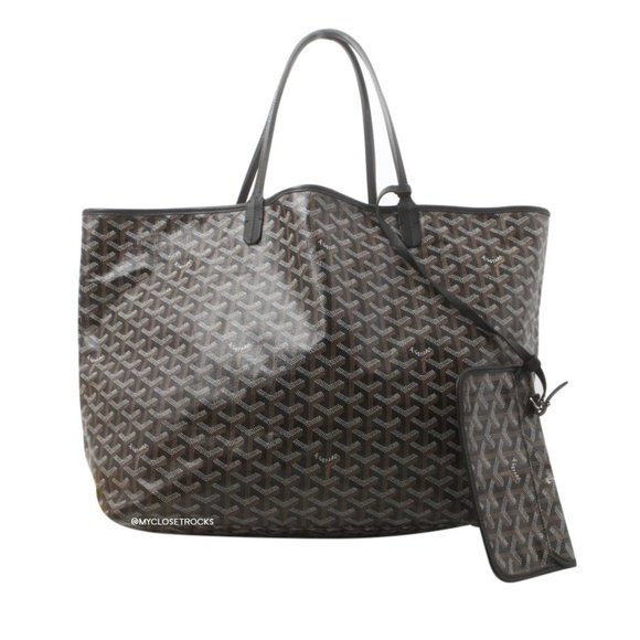 Goyard Handbags - Goyard Chevron Noir Gm Tote Bag